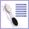 Fangze Pumice Stone Brush for Feet, 2 Pack Foot Brush Scrubber 4 in 1 Pedicure Paddle Kit for Foot Care ( Lilac and Blue) view 3
