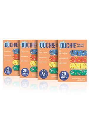 Aya Papaya Ouchie Non-Toxic Printed Jumbo Pack Of 4 - Orange