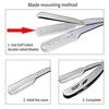 City Enterprises Stainless Steel Edge Straight Shaving Razor For Men Pack Of 2 view 3