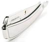 City Enterprises Silver Stainless Steel Straight Edge Barber Razor For Men Well Balanced Sliding Style Weight (FREE Blade Inside Silver color) view 3