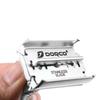 Krisp Beauty Long Handled Double Edge Safety Razor, Butterfly Open Men Women Shaving Razor with 5 Premium Shave Blades view 4