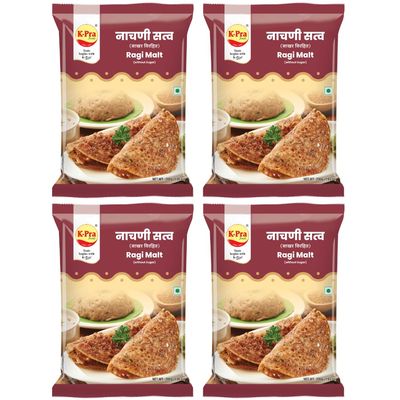 K-PRA FOODS Ragi Satva | Nachni Satva Without Sugar Pack Of 4 Each Pack 200 Gm-(800 Gm)
