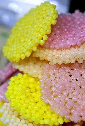 Anuvan Feel The Utsav Sabudana Coins with chaat Masala / 100% Gluten Free Papad fryums/Pure Tapoica Extract Ready to Fry 500G