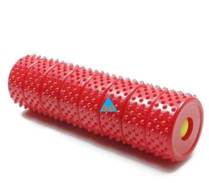 Acs-21 Acupressure Hand Roll Magnetic Massager (Red)