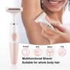 Women Painless Hair Remover,Gominyuf Electric Lady Shaver Trimmer with Upgrade Cutter Head Professional for Shave Arm,Bikini,Leg,Armpit Hair,Battery operated (Pink) view 2