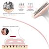 Women Painless Hair Remover,Gominyuf Electric Lady Shaver Trimmer with Upgrade Cutter Head Professional for Shave Arm,Bikini,Leg,Armpit Hair,Battery operated (Pink) view 4