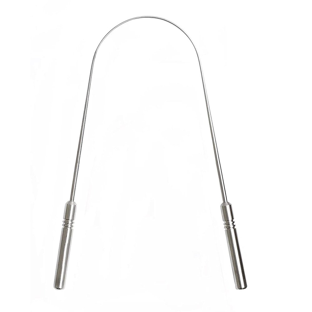 Elite Tongue Scraper Tongue Cleaner, Scrapers for Adults and Kids Medical Grade Reusable Stainless Steel (1)