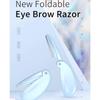 Livyu Life Touch Up Face Razor Swedish Stainless Steel Blade for Hair Removal, Foldable - Pack of 3 (Sky Blue) view 2