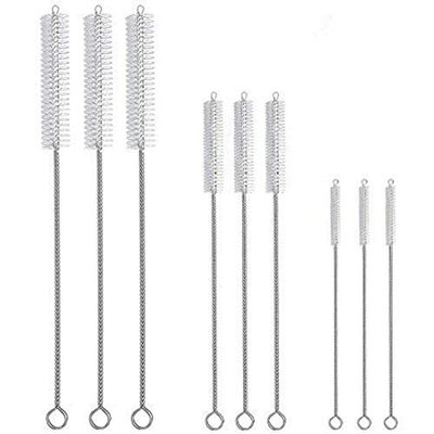 Diy Crafts 12287 10678 Drinking Straw Brush Kit Straw Cleaner - Cleaning Brush for Multiple Size Straws, Multicolor