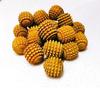 Happie shopping Acupressure Wooden Ball Hand Roller Palm Massager (Yellow) (pack of 12) view 1