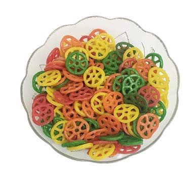 Anuvan Feel The Utsav Mix Colorful Fryums/Ready-to-Fry Papad/Snacks Star/Chakra Wheel 400G