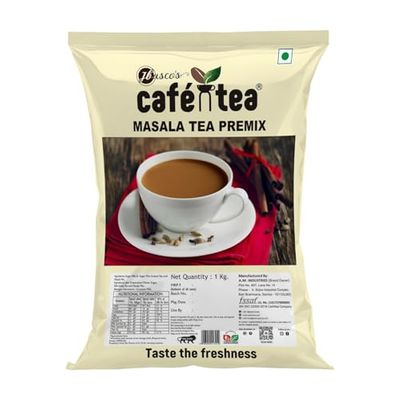 Caf N Tea 100% Natural Instant Masala Tea Premix - 1Kg [80 Cups]