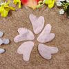 9Dzine Rose Quartz Crystal Gua Sha Stone Rose Quartz Face Stone Gua Sha Face Massage Tool For Fine Lines Glowing Skin and Valentines Gift Love Pink view 4