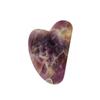 9Dzine Amethyst Gua Sha,Amethyst Gua Sha Massage,Natural Skin Care Healing Equipment,Stone Facial Gua Sha Tool Hand Made Amethyst Gua Sha-Purple view 1