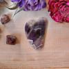 9Dzine Amethyst Gua Sha,Amethyst Gua Sha Massage,Natural Skin Care Healing Equipment,Stone Facial Gua Sha Tool Hand Made Amethyst Gua Sha-Purple view 2