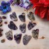 9Dzine Amethyst Gua Sha,Amethyst Gua Sha Massage,Natural Skin Care Healing Equipment,Stone Facial Gua Sha Tool Hand Made Amethyst Gua Sha-Purple view 3