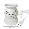 Aatiutik Ceramic Electric Aroma Diffuser Night Lamp Light with Lemongrass Jasmine Aroma Oil 10ml Each for Home Office Hotel Spa (Color - 2) view 4