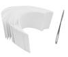 Myynti Women Non-woven Wax Strip with Stainless Steel Wax Knife Spatula (200 Wax Strips) (White) view 1