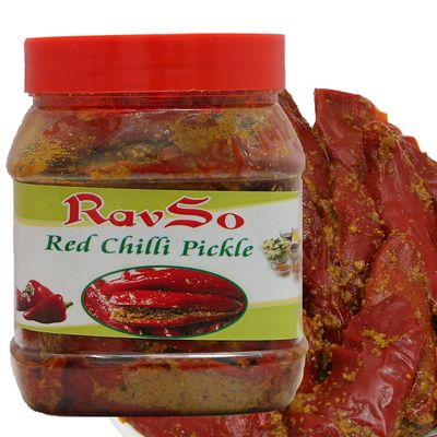 Advait Indian and Home Made Natural Farm Fresh Indian (lal mirch ka bharwa achar ,800 gm maa ke hathon ka Swad