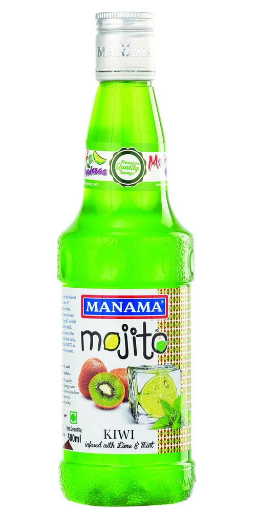 Manama Kiwi Mojito Flavoured Syrup for Mocktails & Cocktails, 500ML