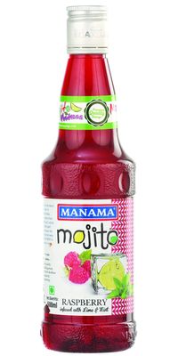 Manama Raspberry Mojito Flavoured Syrup for Mocktails & Cocktails, 500ML