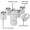 Dorakitten Weekly Pill Box Aluminum Waterproof Pill Organizer Medicine Storage Box Waterproof Medicine Container Divided Pill Case Silver view 3