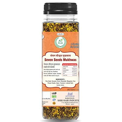AGRI CLUB Seven Seeds Mukhwas 100Gm/3.52Oz|Mouth Freshener