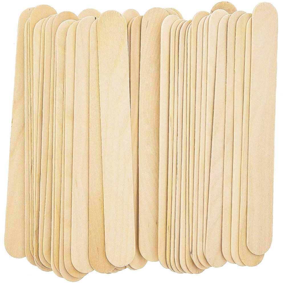 Professional Large Wax Waxing Wood Body Hair Removal Sticks Applicator Spatula 100 Pcs