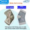 Chiroplax Vented Moisturizing Heel Socks Gel Lining Spa Sleeve Toeless Socks to Heal Protect Treat Dry Cracked Heels, 2 Pairs (Black) view 2