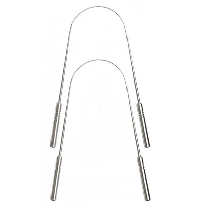 Elite Tongue Scraper Tongue Cleaner, Scrapers for Adults and Kids Medical Grade Reusable Stainless Steel (2)