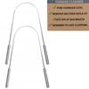 Elite Tongue Scraper Tongue Cleaner, Scrapers for Adults and Kids Medical Grade Reusable Stainless Steel (2) view 2