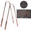 Elite Tongue Scraper Cleaner - Eco-Friendly Metal - Get Rid of Bacteria, Bad Breath, and Halitosis - Pack of 2 (1) view 2