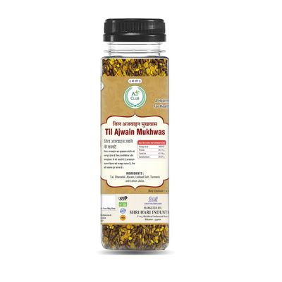 AGRI CLUB Til Ajwain Mukhwas 100Gm/3.52Oz|Mouth Freshener