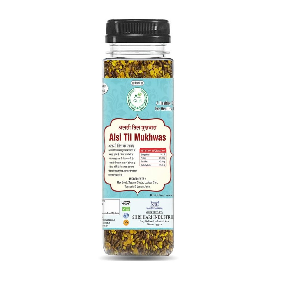 Agri Club Alsi Til Mukhwas 200gm, Mouth Freshener (Pack Of 2) Each 100gm