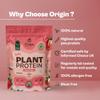 Origin Nutrition 100% Natural Plant Based Protein Powder, Ranked Best Vegan Protein by Independent Scientific Research, European Pea Protein Isolate & Pumpkin Seed Protein, Easy to Digest Strawberry Flavour with 25g Plant Based Protein, 20 servings,8 view 4