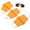 Tvayaa Art (Pack of 3) Unisex Organic Cotton Face Reversible With Comfortable Elastic Bands 2 Layer Protection view 1