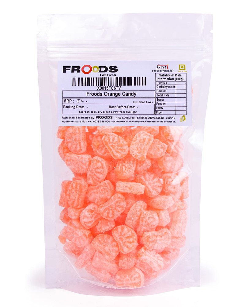 Froods Orange Candy, Juicy And Tasty Orange Goli 400G