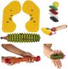 ACS Acupressure n Magnetic Shoe Sole for Heel Pain with SuJok Ring and Reflexology Chart for Hand n Feet (Yellow) view 1