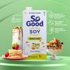 So Good Plant Based Soy Beverage Unsweetened 4 L (4 x 1000 ml) | Lactose Free | No Added Sugar | Gluten Free | No Preservatives | Zero Cholesterol | Dairy Free |NON GMO Soybean view 4