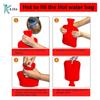 Dr Care Rubber Hot Water Bag (2 litre) Non Electric Rubber Bottle hot bag, hot water bag for period cramps, Heating Bottle, for Body Pain Relief Therapy, Hot and Cold Therapies (Red) view 4