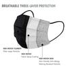 Taimu TM Non-Woven Fabric Disposable Masks for Protection, Breathable & Cute Facemasks for Children (Black, Without Valve, Pack of 50) for Kids view 2