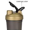 BSPA Protein shaker - Sports Mini Gym Shaker - Bottle 300ML with Blender Ball (Gold) view 4