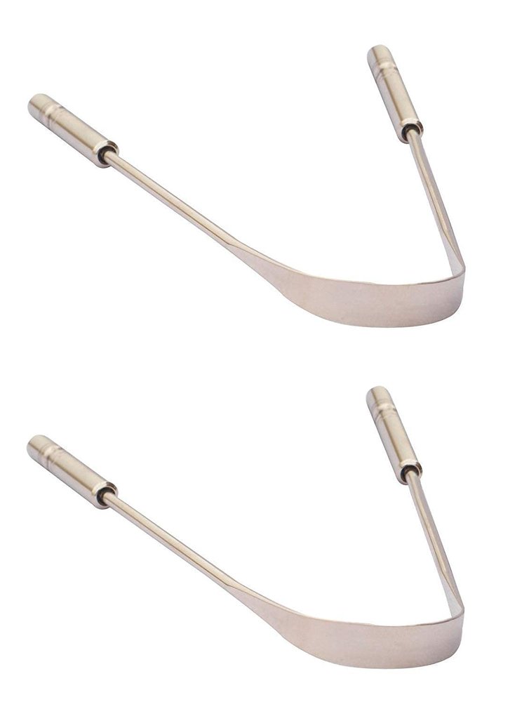 KEPY The MALL Tongue Cleaner | Fresher Breath | Surgical Grade Austenitic Steel Naturally Antibacterial and Durable for Life Long Fresh Breath and Oral Health (PACK OF 2)