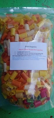 BSD Organics Ready to Fry Vegetarien Snack Colour Round Boti appalam/pratiyogee vafal -1 KiloGram