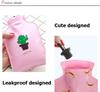 Goeielewe 3Pcs Mini Hot Water Bottle Bag/Hand Warmer, Light and Handy, Small Heat Up and Refreezable Cold Pack, Korea Style Cute Therapy Heating Pad Warming Pain Relief, Random Pattern (Pink) view 2