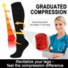Aoliks Nylon Blend Compression Knee Length Socks For Women & Men Circulation (4 Pairs)- Best Support For Nurses, Running, Hiking, Medical, Pregnancy, Black view 4