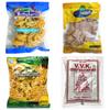 Thangapandiyan Special Mixture 250gm + Kovilpatti VVK Kadalai Mittai 225gm + KPN Ko Ko Mittai (Crushed Groundnut Chikki Candy) 200gm + Sadhuragiri Thenkuzhal Murukku 120gm (850 Grams) view 1