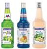 Manama Lime and Mint, Blue Curacao Syrup and Ginger and Lime Syrup, 750ML Each, Pack of 3 view 1