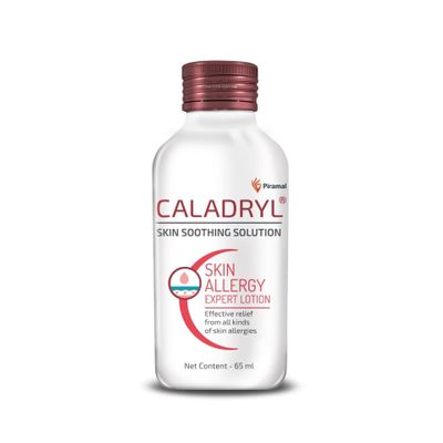 Caladryl Skin Allergy Expert Lotion for relief from skin rashes, sunburn, prickly heat, insect bites (65 ml)