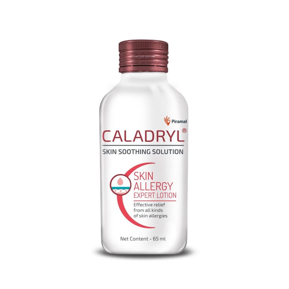 Caladryl Skin Allergy Expert Lotion for relief from skin rashes, sunburn, prickly heat, insect bites (65 ml)